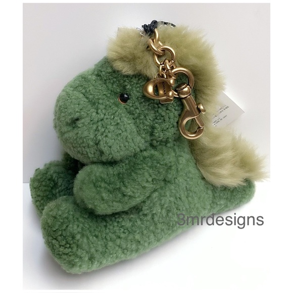 NWT COACH Shearling Rexy Fall 2025 Runway Limited Edition Keychain/Bag Charm - Picture 11 of 11